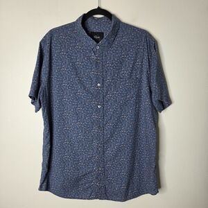 Rails Blue/Pink Print Button Up Shirt